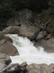 waterfall in the mountains