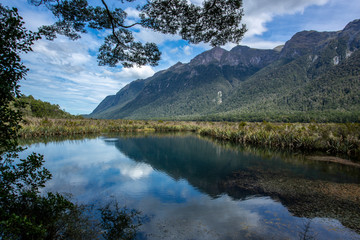 
Reflections in Mirror Lakes, New Zealand
