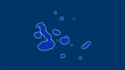 Galapagos Islands, administrative divisions - light glow