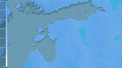 Estonia, annual precipitation - raw data