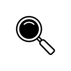 Magnifying glass icon vector logo