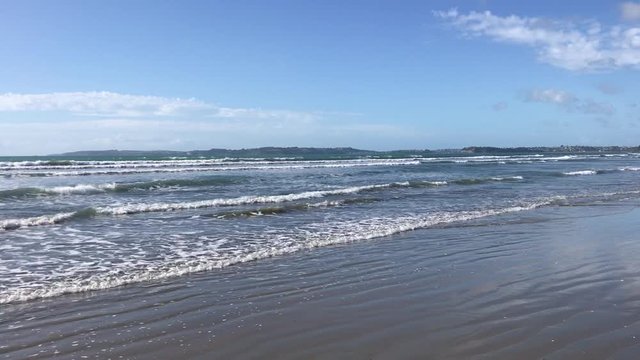 Orewa Beach waves