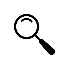 Magnifying glass icon vector logo
