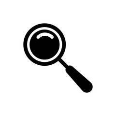 Magnifying glass icon vector logo