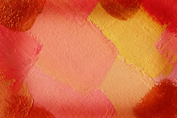 Wall texture grunge background with a lot of copy space. Colorful abstract painted background. Pink painted wall texture.