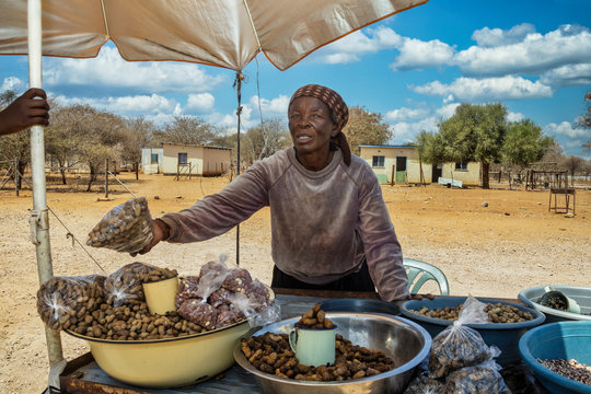 old African woman vendor