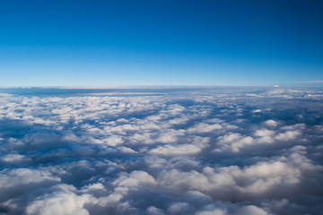 Fototapeta na wymiar aerial view of the clouds