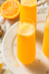 Boozy Champagne Mimosa with Orange Juice