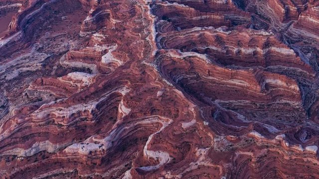 Erosion landscape in the Needles District in Canyonlands National Park in the state of Utah, United States of America. America