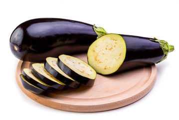Eggplant. Isolate on white background