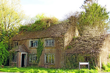 Old Derelict House at the side of a road