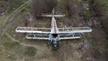 forgotten plane, old aircraft technique, ship machine