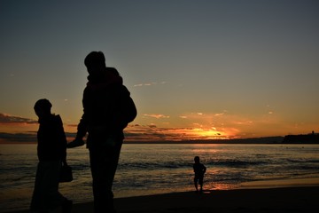 【神奈川県】江の島 夕焼け