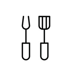 BBQ fork icon template