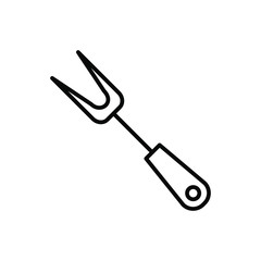 BBQ fork icon template