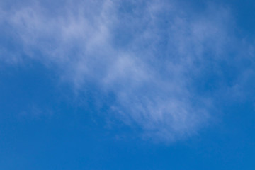 Beautiful blue sky with moving clouds. Sky with clouds. Weather. Nature. Clouds. Blue. Blue beautiful sky with clouds and sun.