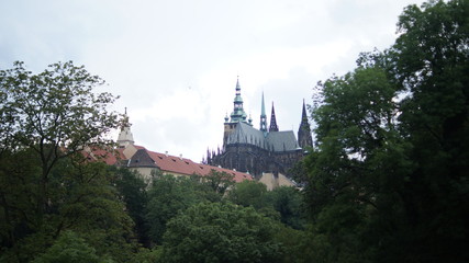 Obraz premium castle on the hill in Prague