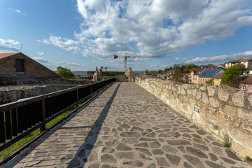 Fototapeta premium Eger Castle in Hungary on a sunny afternoon.