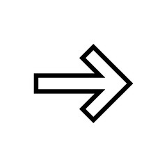 Fototapeta na wymiar Arrow righ icon vector logo