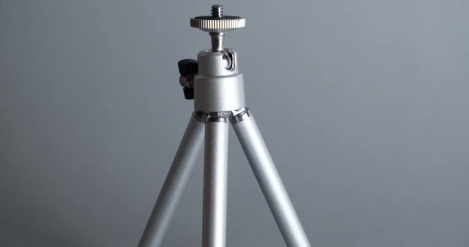 Mini tripod vertical panorama close up.