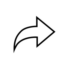 Arrow righ icon vector logo