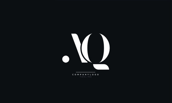 AQ Letter Logo Design Icon Vector Symbol