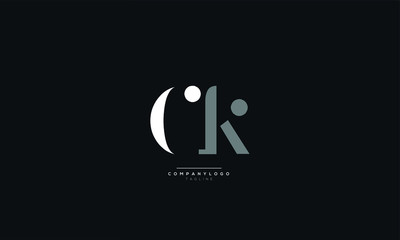 CK Letter Logo Design Icon Vector Symbol
