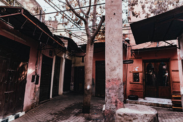 las calles antiguas de marrakech 