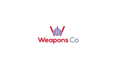Weapon target logo design template