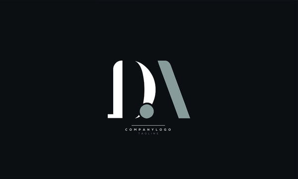 DA Letter Logo Design Icon Vector Symbol