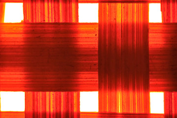 texture of a wicker macro basket color low light