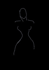 Szkic kobiety © Bernadeta