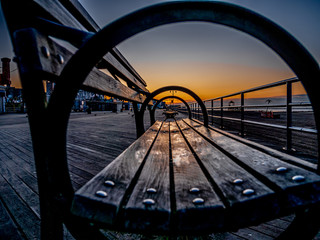 pier at sunset