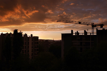 Sunset Annecy during the lockdown