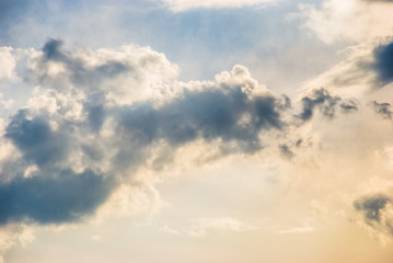 Obraz premium Sky and clouds during early evening