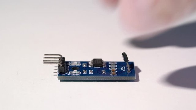 Magnetic field sensor. Electronics components for diy arduino