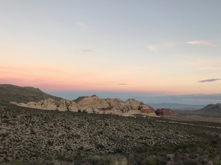 colorful sunset in the mountains