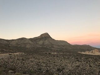 Fototapeta na wymiar red rock canyon sunset