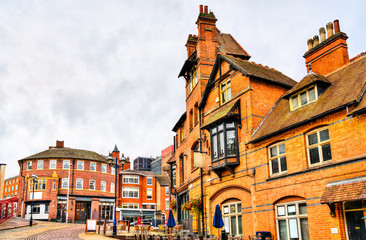 Fototapeta na wymiar Traditional architecture in Nottingham, East Midlands, UK
