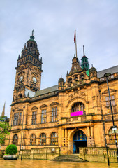 Fototapeta na wymiar Sheffield Town Hall - South Yorkshire, UK