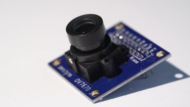 VGA camera for prototype engineering. Electronics components for diy arduino