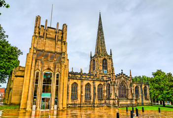 Obraz premium Sheffield Cathedral in South Yorkshire, England