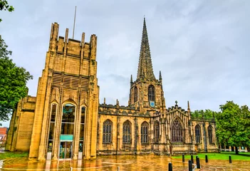 Fotobehang Sheffield Cathedral in South Yorkshire, England © Leonid Andronov