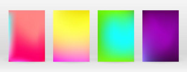 Fototapeta premium Pastel Soft. Rainbow Gradient Set Color Background