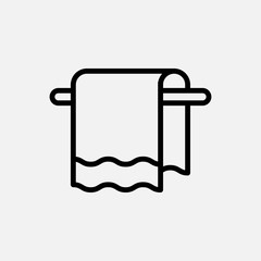 Towel icon designed in a line style
