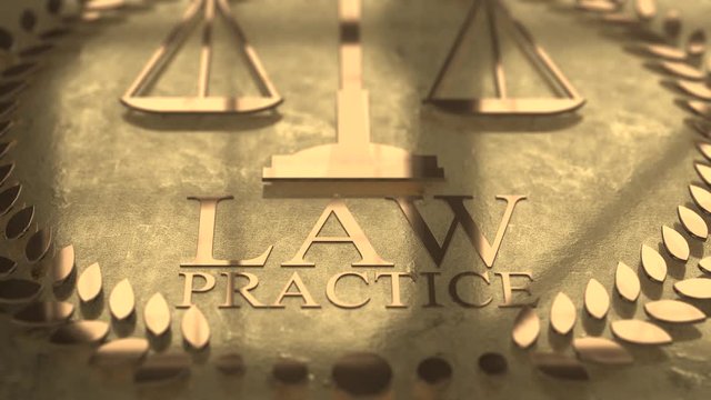 Law practice legal Lawyer attorney barrister representation 3D animation
