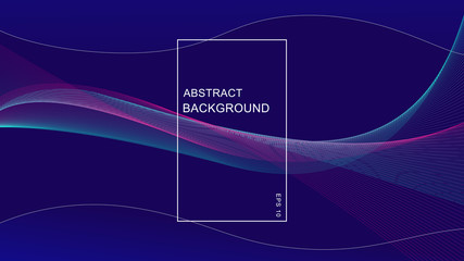 Abstract vector background, blue and pink waved lines for brochure, website, flyer design. smoke wave vector illustration.