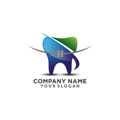 Creative  Dental Care Logo Vector