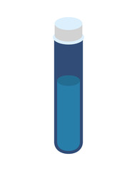 tube test laboratory isolated icon