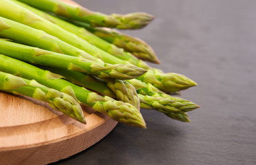 Green Asparagus Spears Closeup